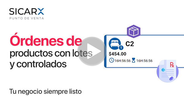 Órdenes de productos